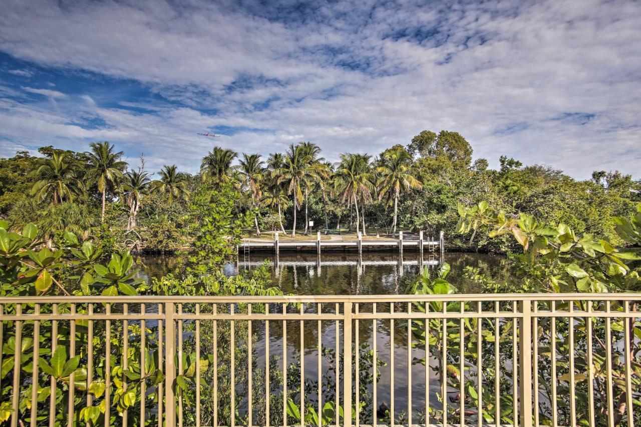 Canal Side Retreat With Dock, By Hollywood Boardwalk Fort Lauderdale Bagian luar foto
